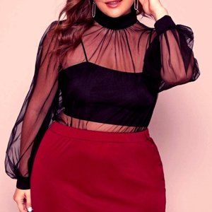 Mesh Dress Shirt